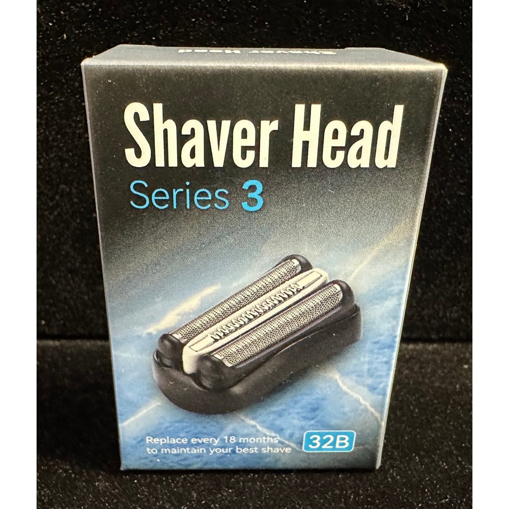 Series 3 Shaver Head Replacement Foil and Cutter Cassette 32B Black